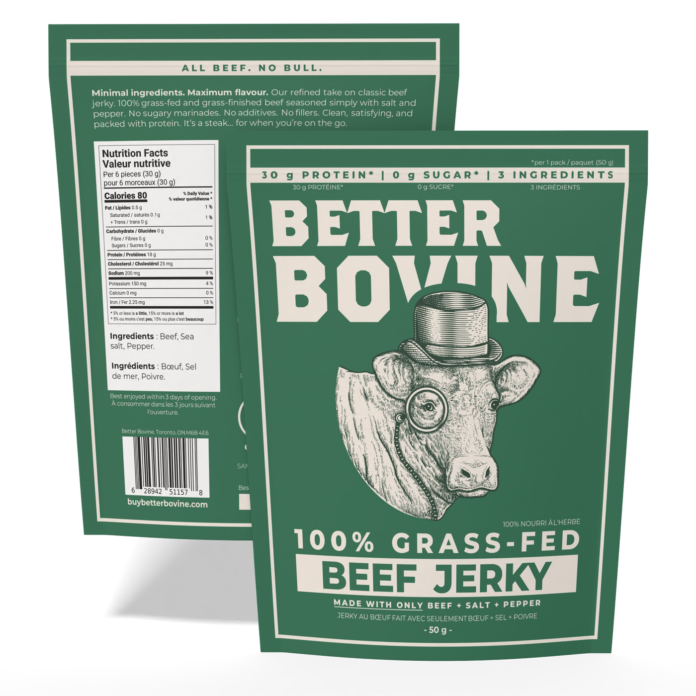 100% Grass-fed Beef Jerky