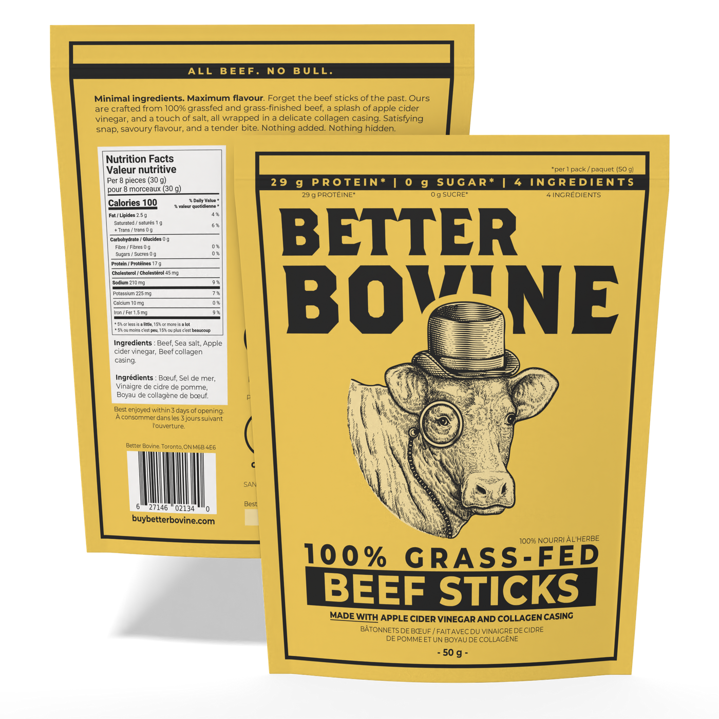 100% Grass-fed Beef Sticks