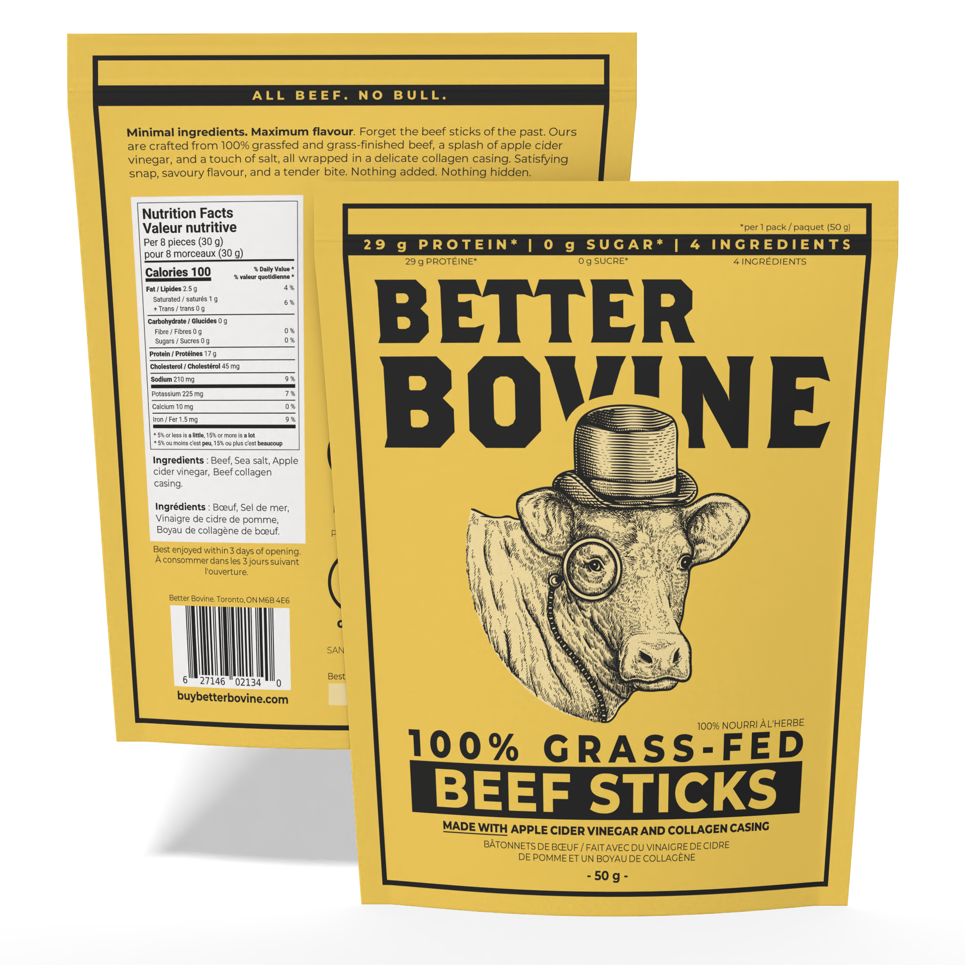 100% Grass-fed Beef Sticks