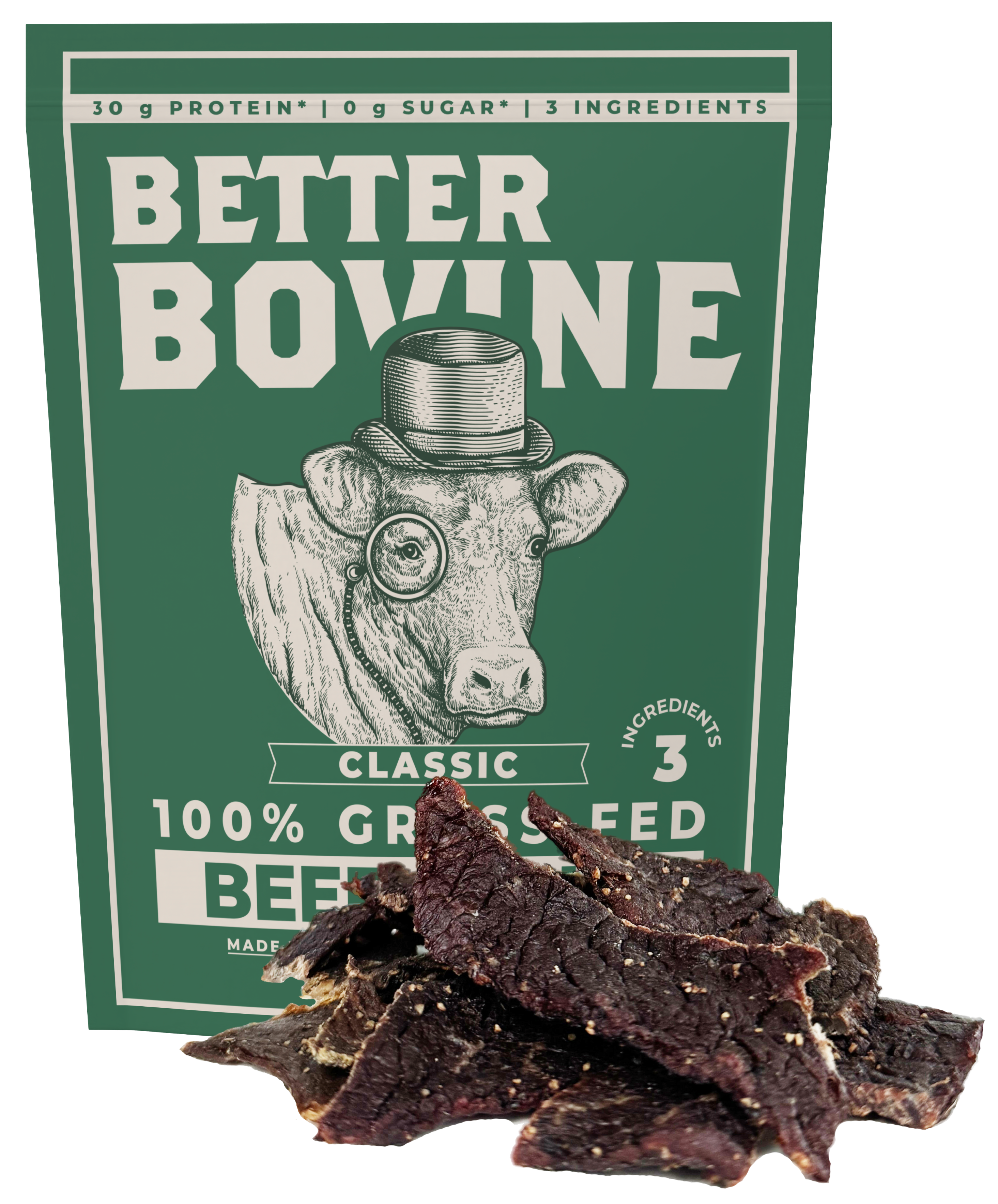 100% Grass-fed Beef Jerky
