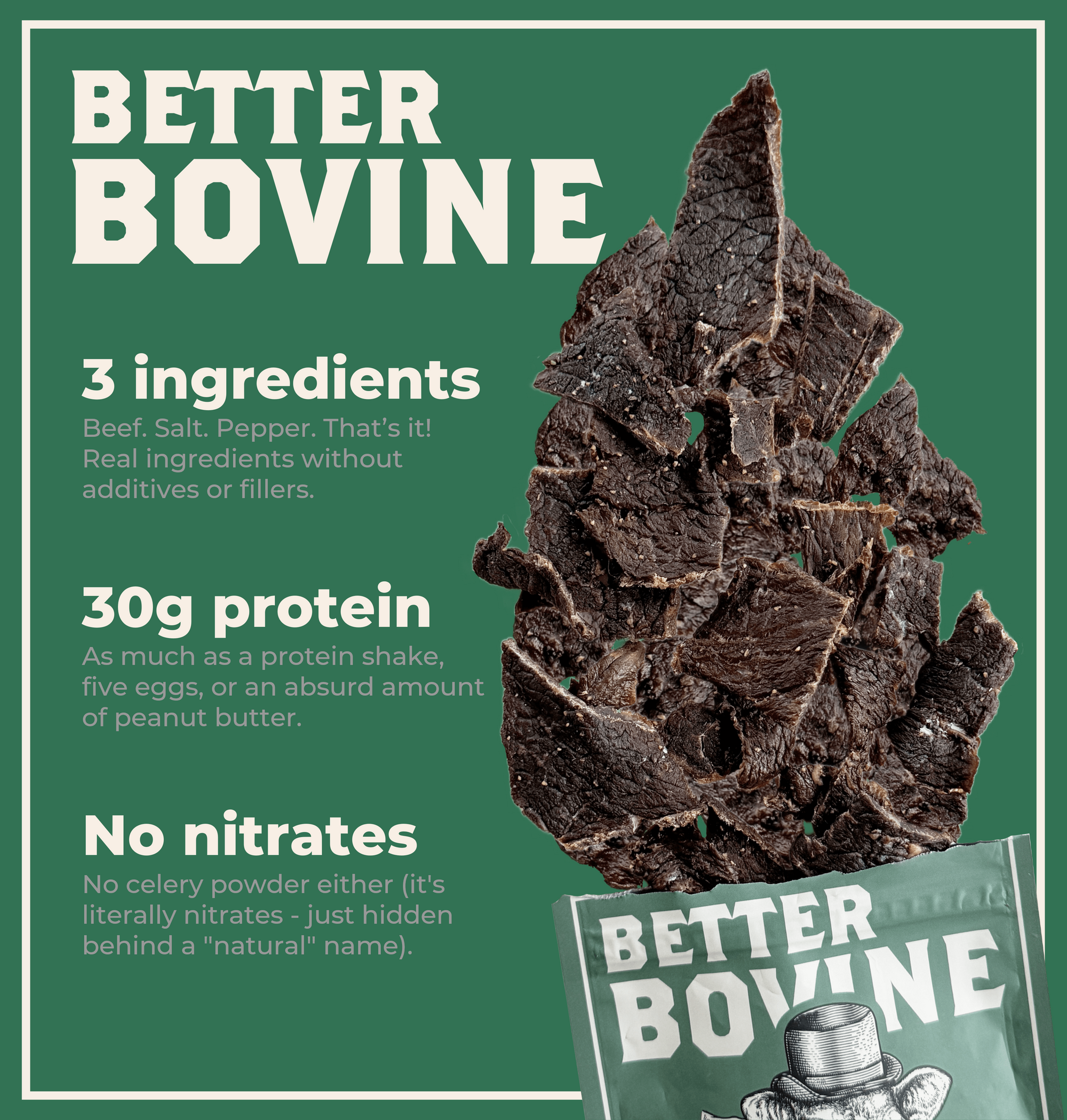 100% Grass-fed Beef Jerky