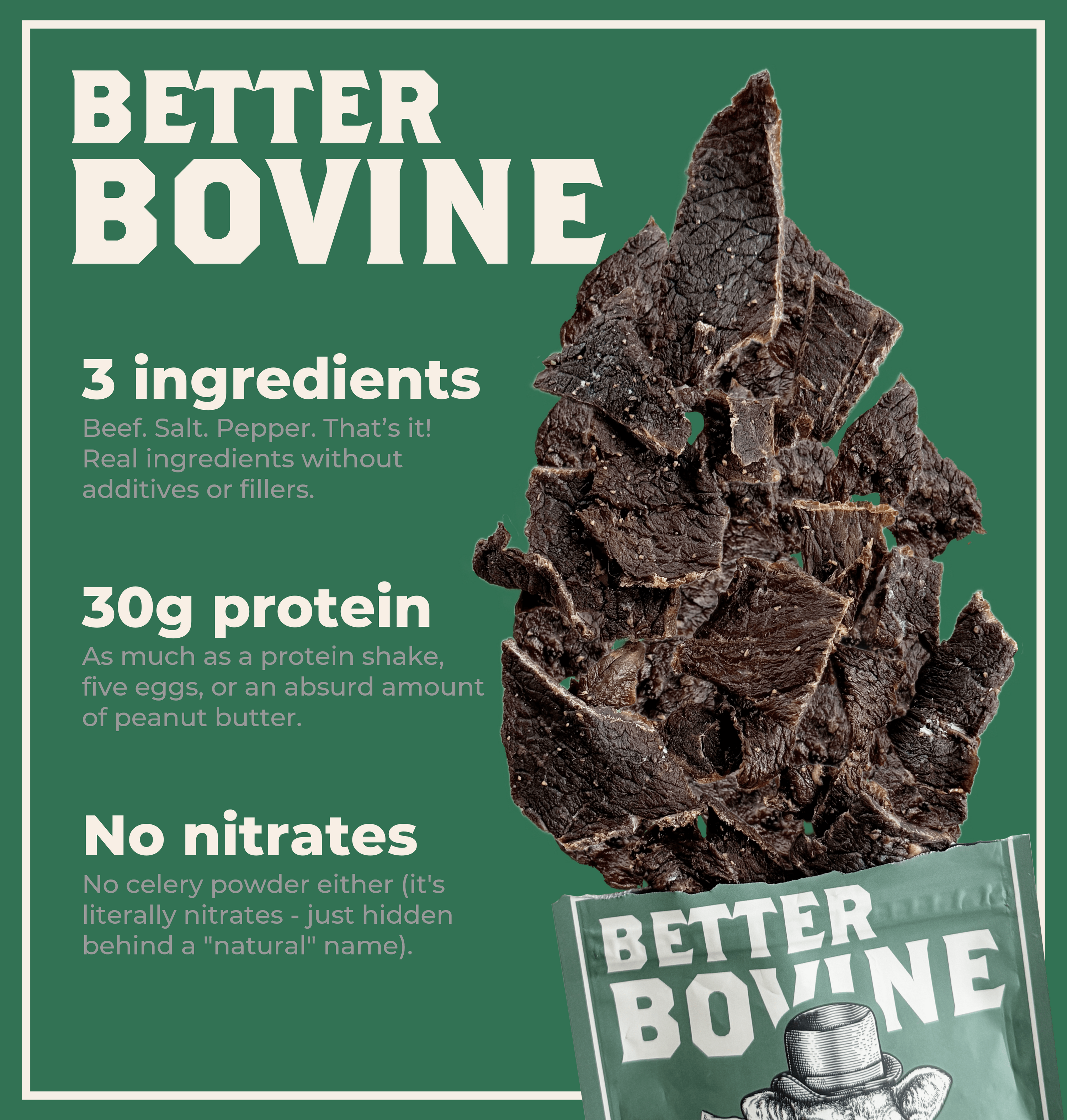100% Grass-fed Beef Jerky