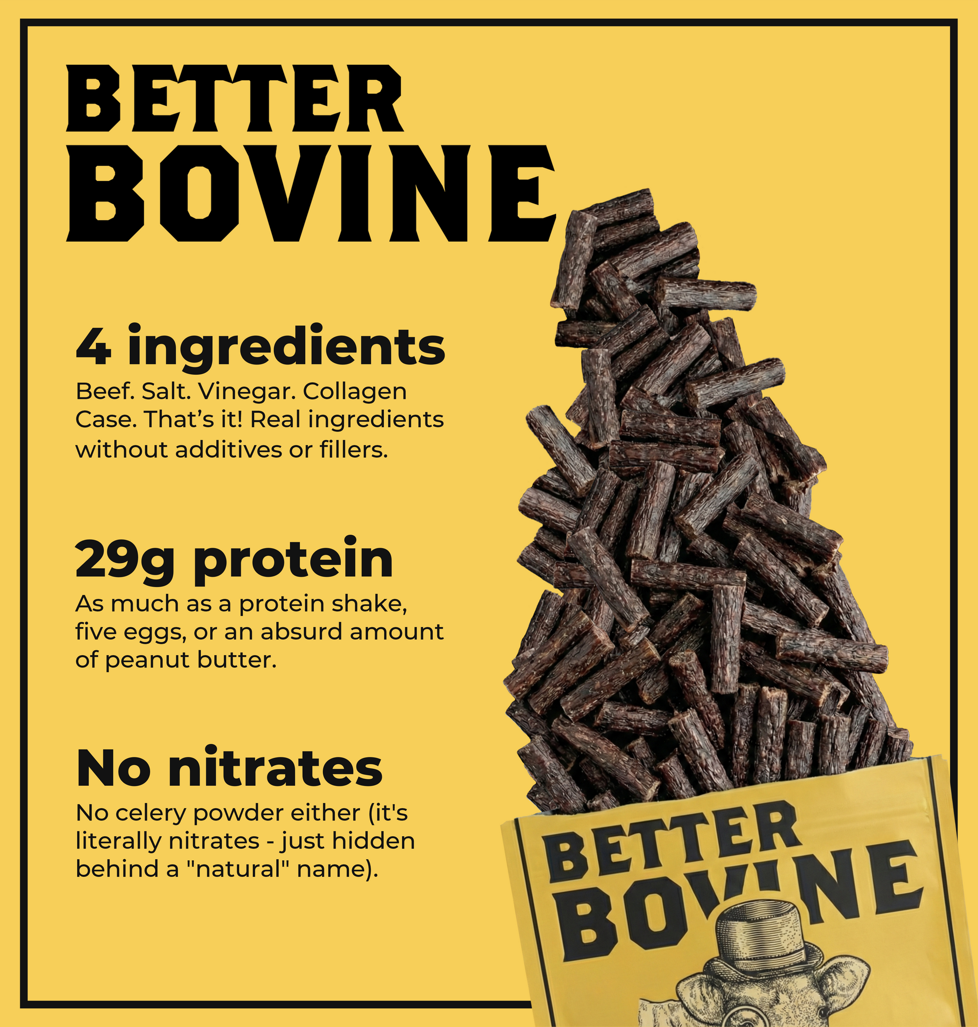 100% Grass-fed Beef Sticks