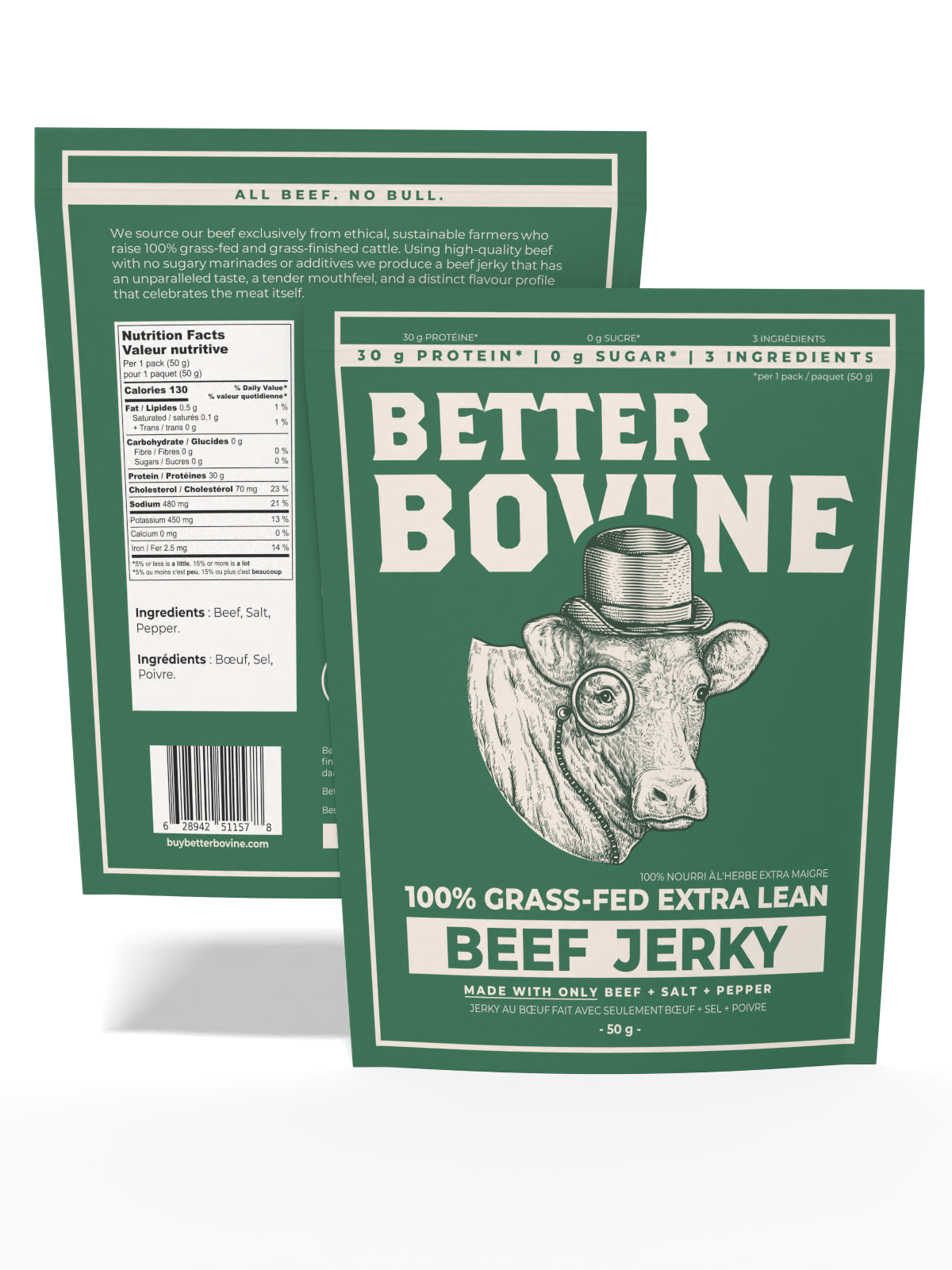 100% Grass-fed Beef Jerky image