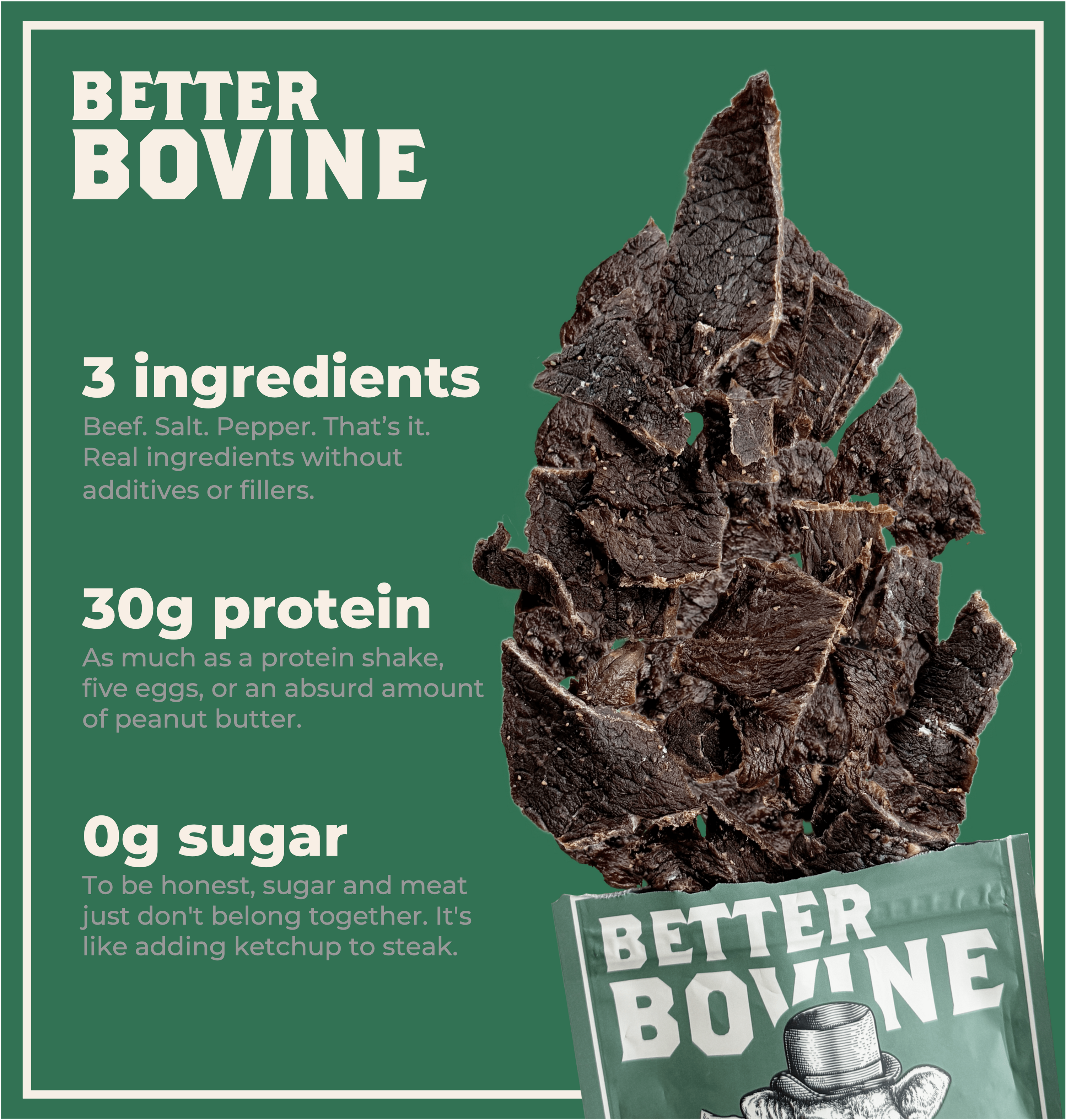 100% Grass-fed Beef Jerky